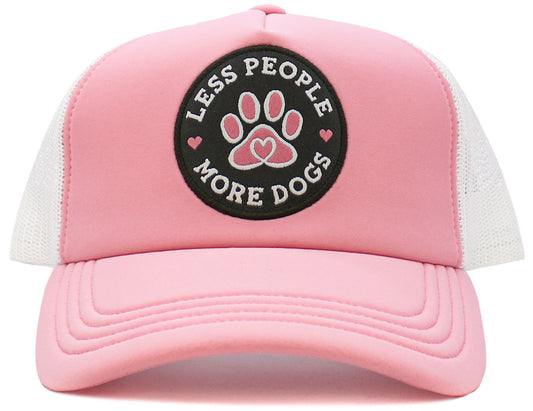 Less People More Dogs  Mesh Back Hat