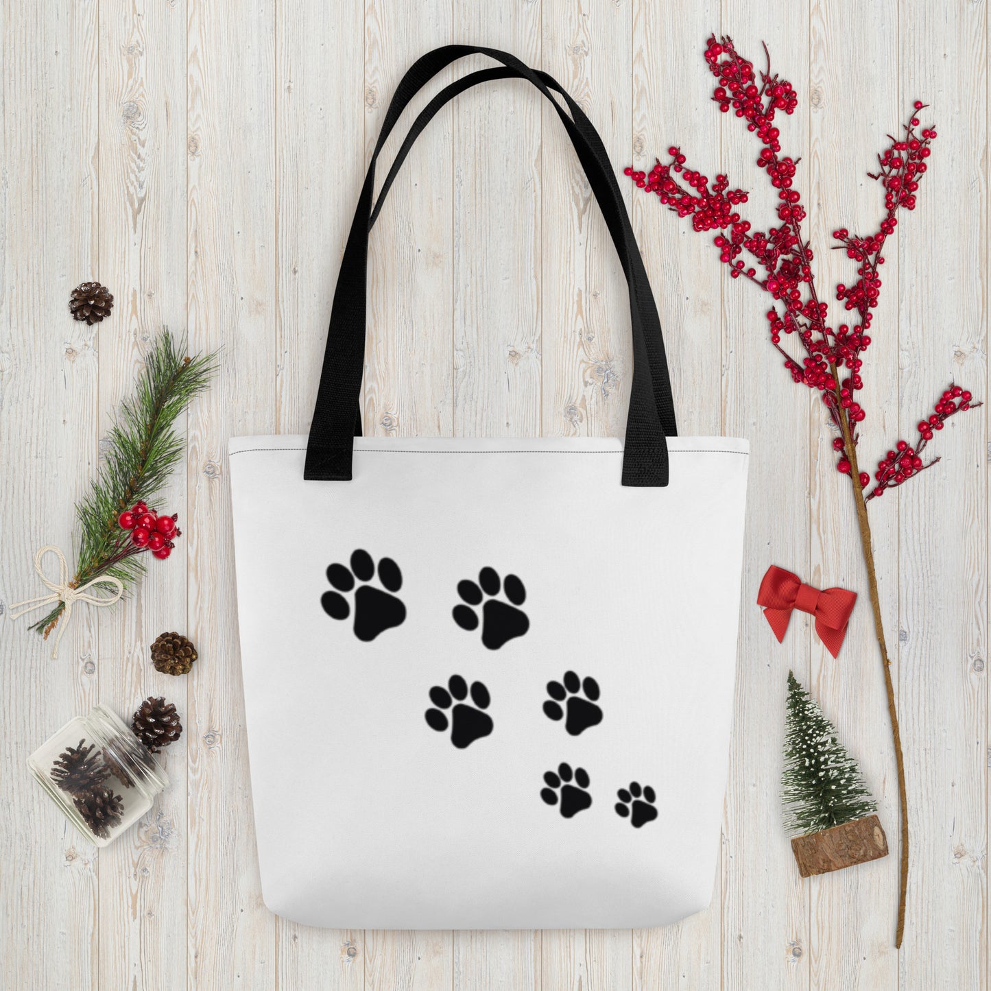 Paw Print tote bag