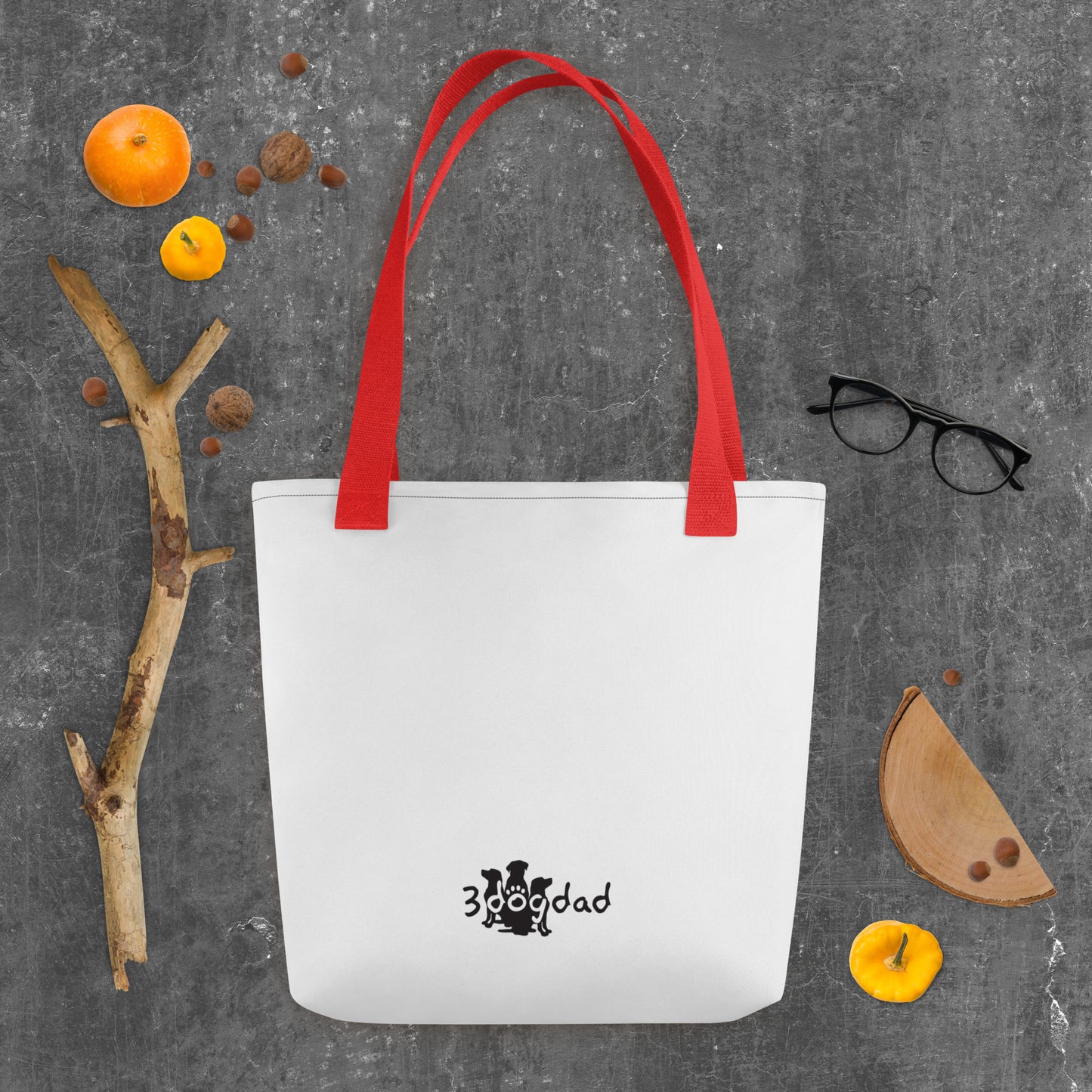 Tote bag Paw Prints/Full Logo Black