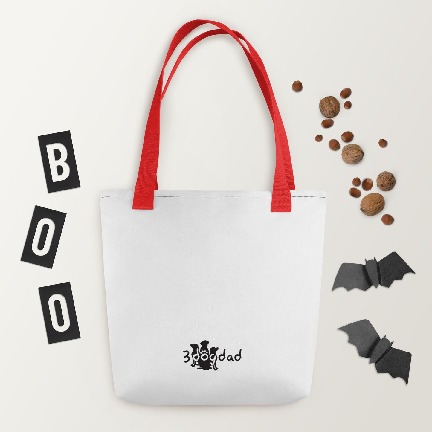 Tote bag Paw Prints/Full Logo Black