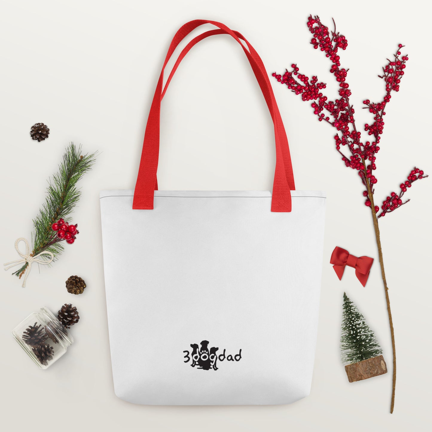 Tote bag Paw Prints/Full Logo Black