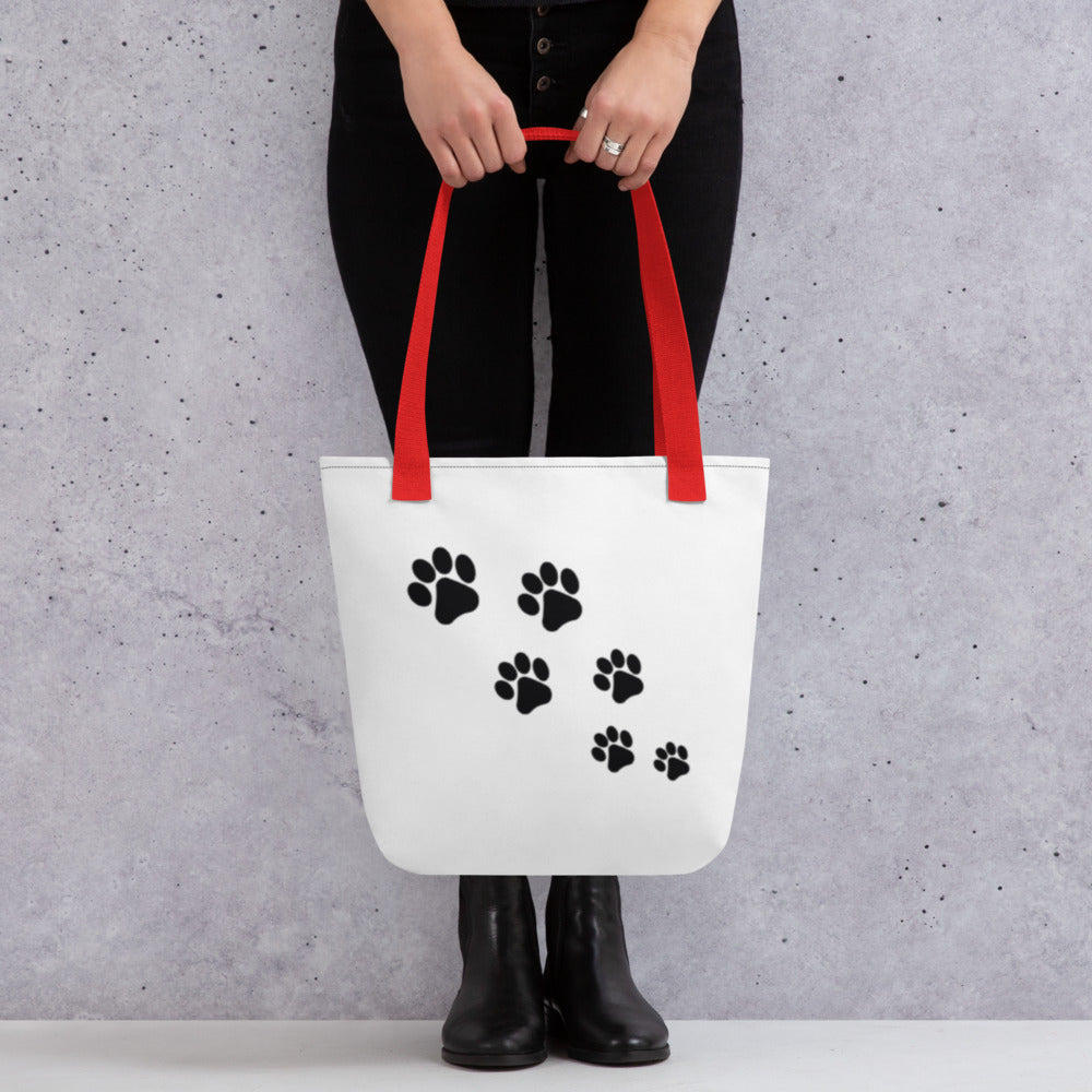 Paw Print tote bag