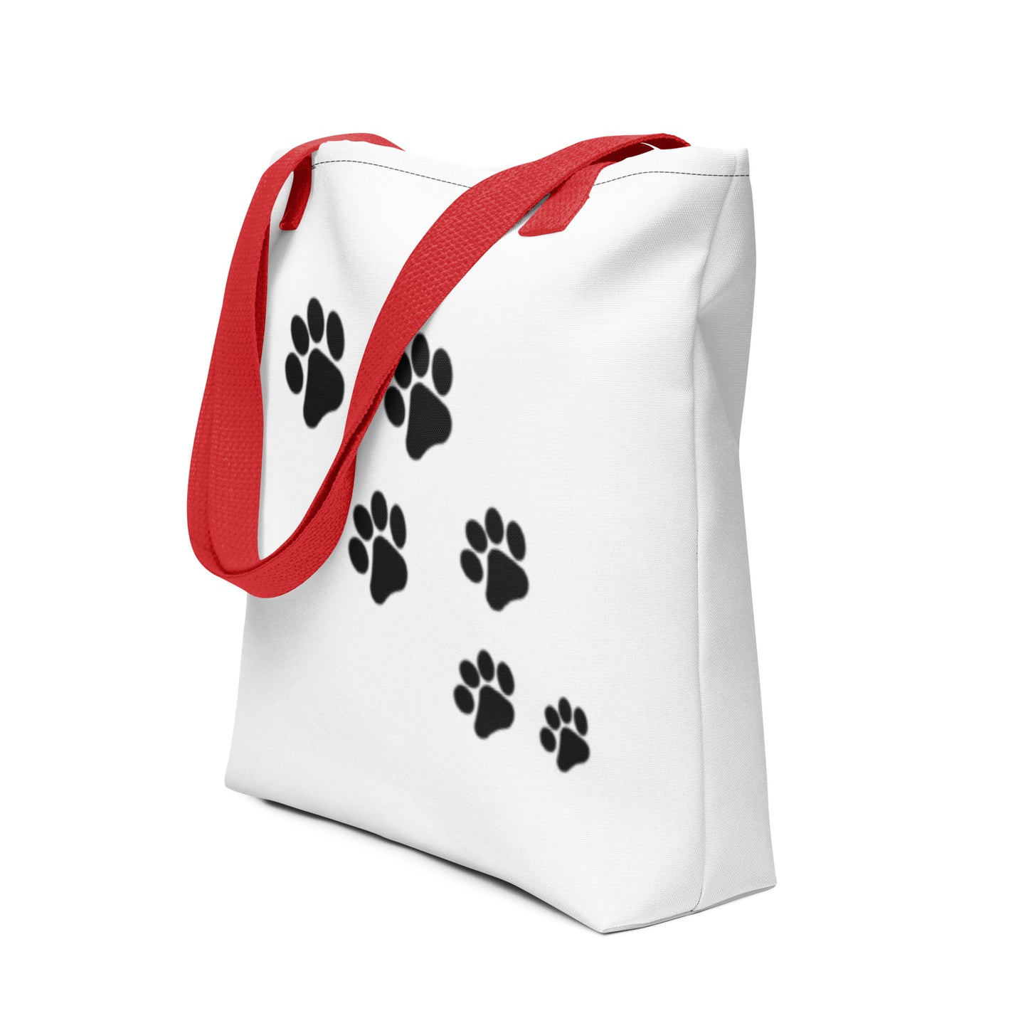 Tote bag Paw Prints/Full Logo Black