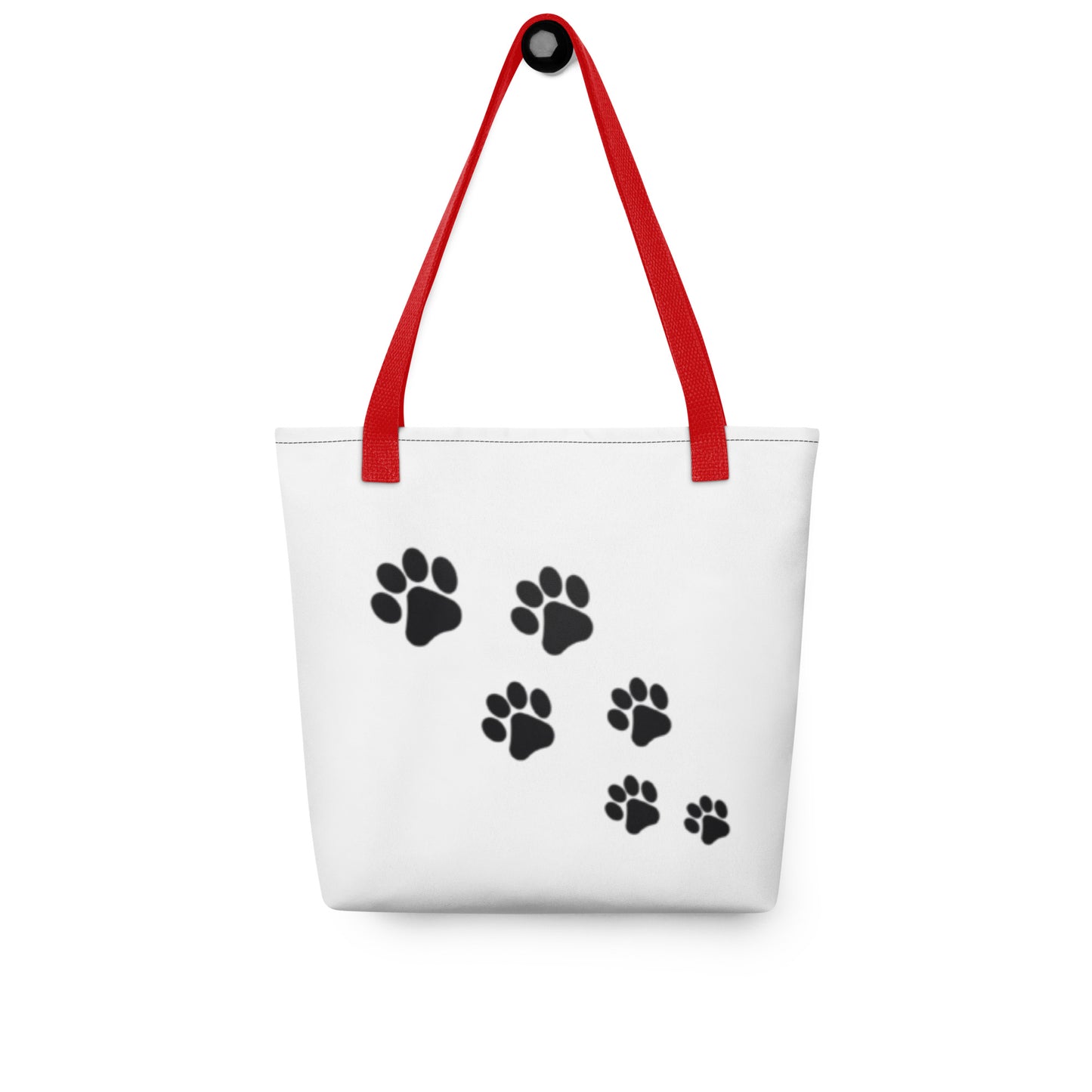 Tote bag Paw Prints/Full Logo Black