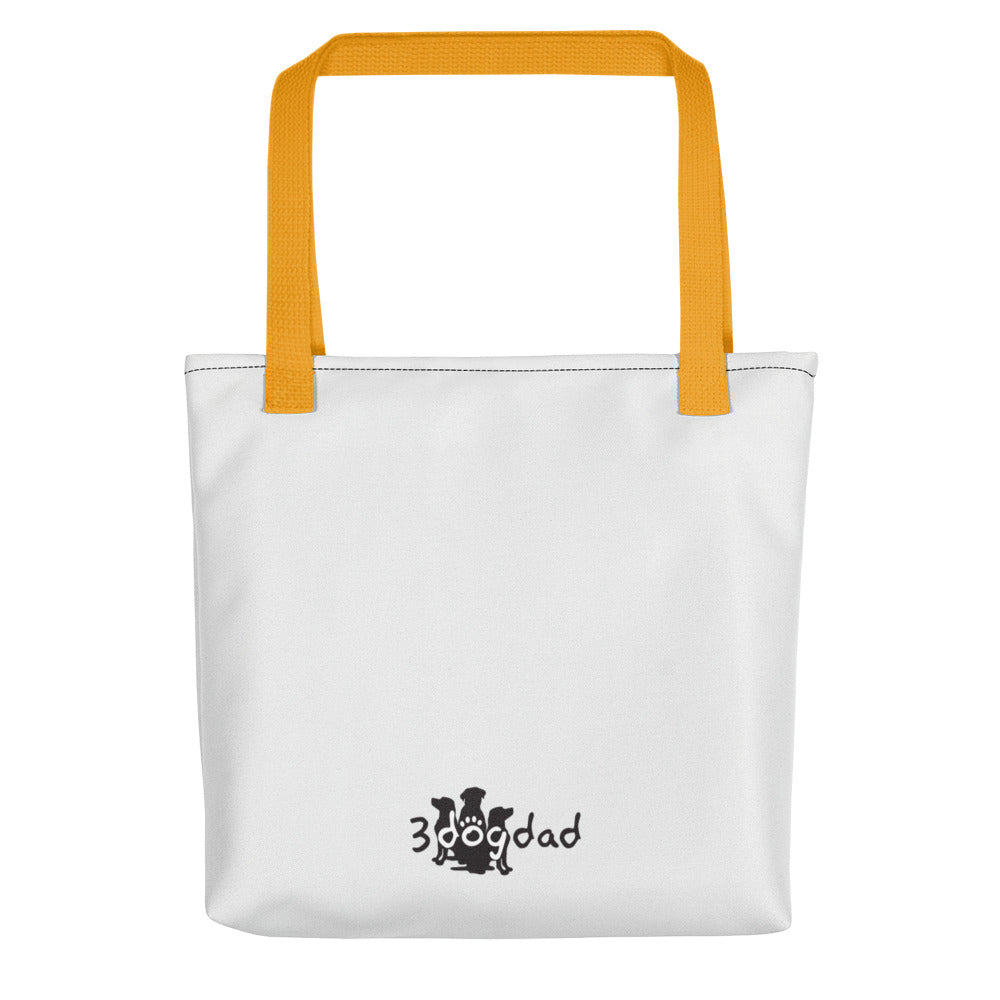 Tote bag Paw Prints/Full Logo Black