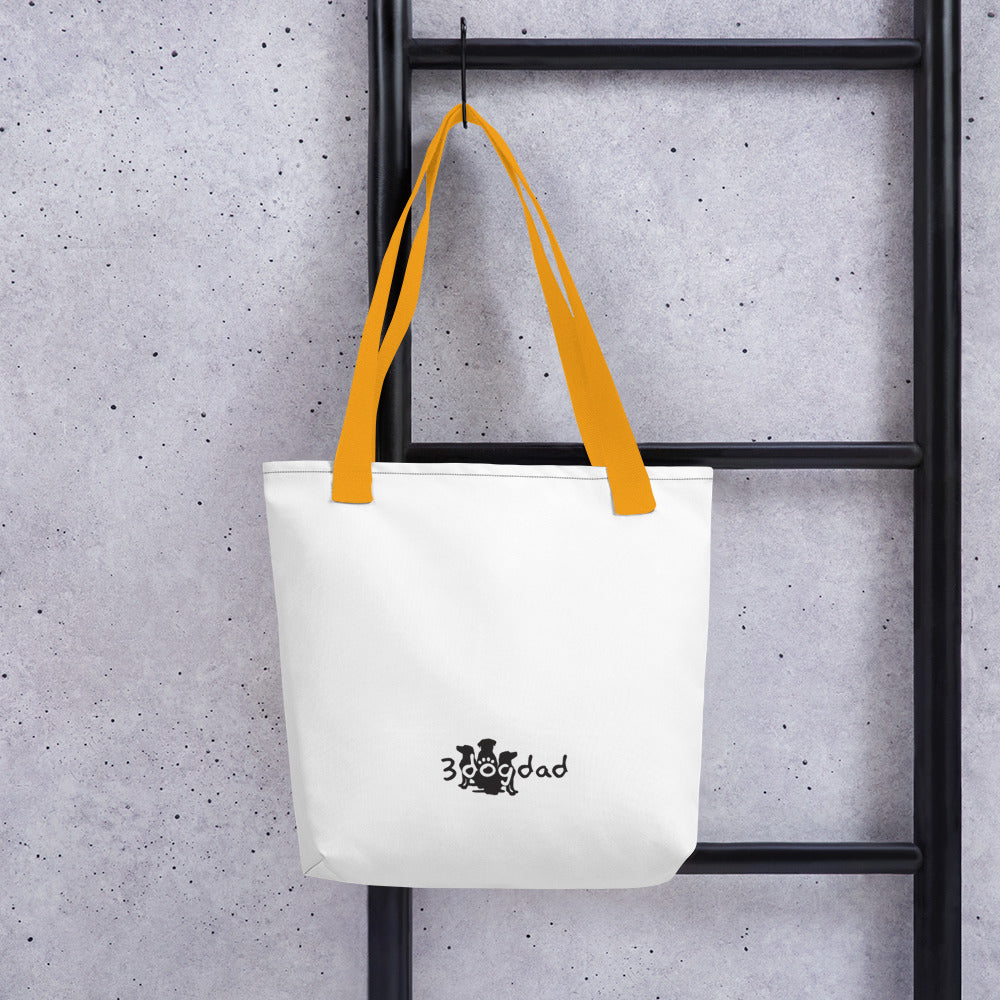 Tote bag Paw Prints/Full Logo Black