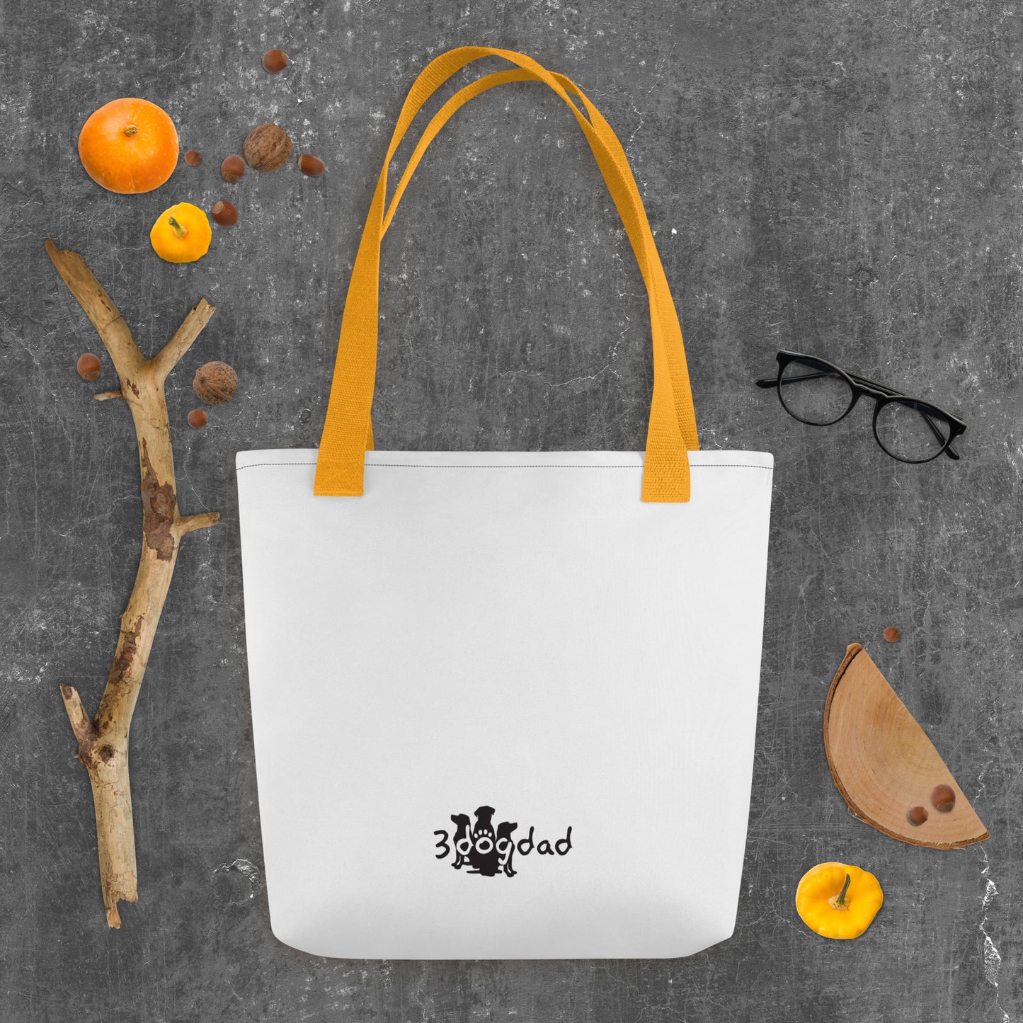 Tote bag Paw Prints/Full Logo Black