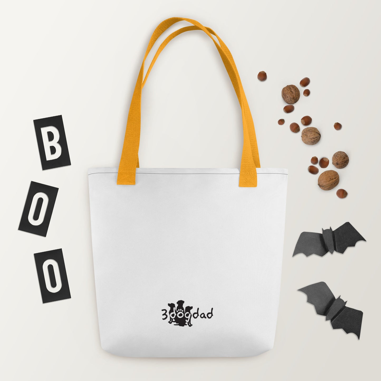 Tote bag Paw Prints/Full Logo Black