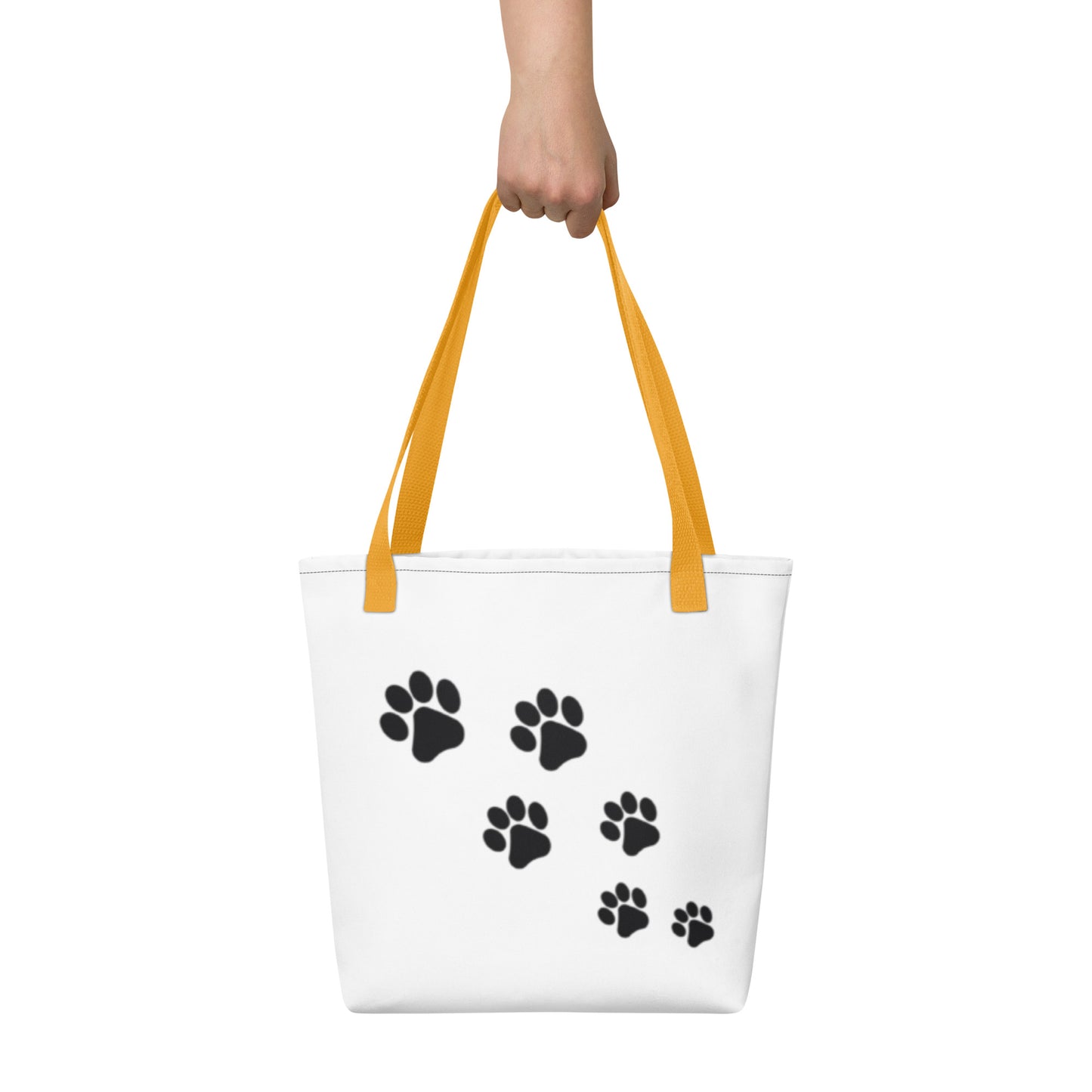 Tote bag Paw Prints/Full Logo Black