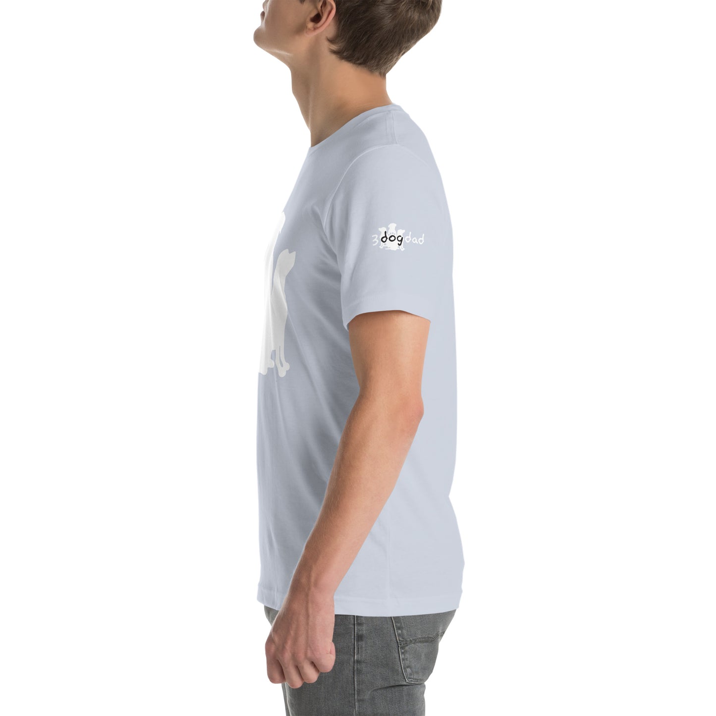 Unisex T-Shirt 3 Dogs with Full Logo White